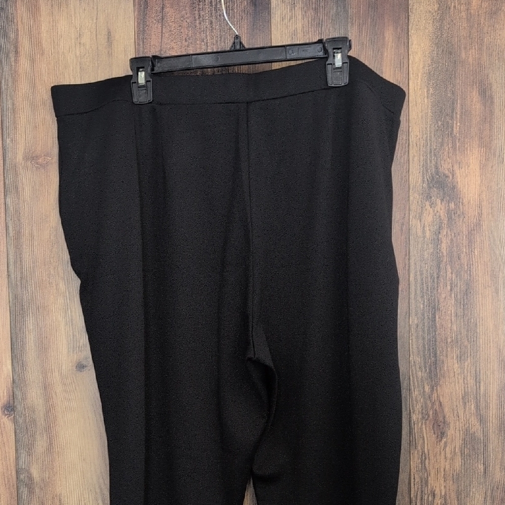 Christian Siriano Wonder Elegant Black Stretch Pull On Plus Size Pants 2X